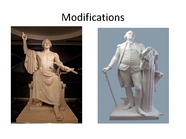 Modifications 