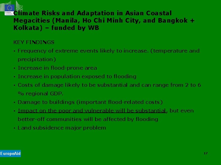 Climate Risks and Adaptation in Asian Coastal Megacities (Manila, Ho Chi Minh City, and