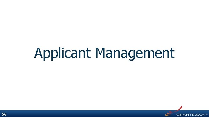 Applicant Management 56 