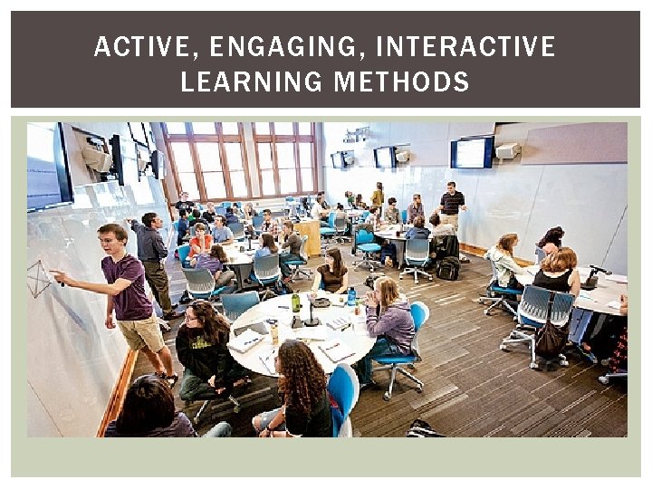 ACTIVE, ENGAGING, INTERACTIVE LEARNING METHODS 