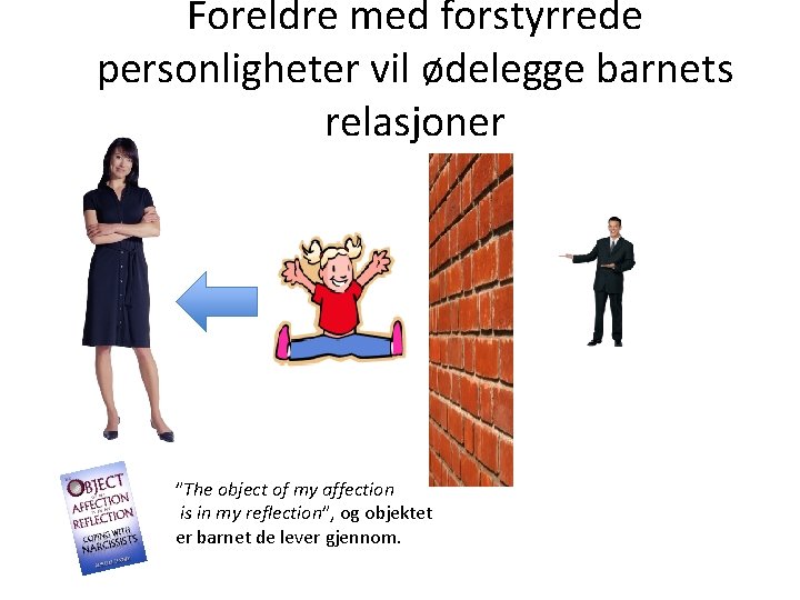 Foreldre med forstyrrede personligheter vil ødelegge barnets relasjoner ”The object of my affection is