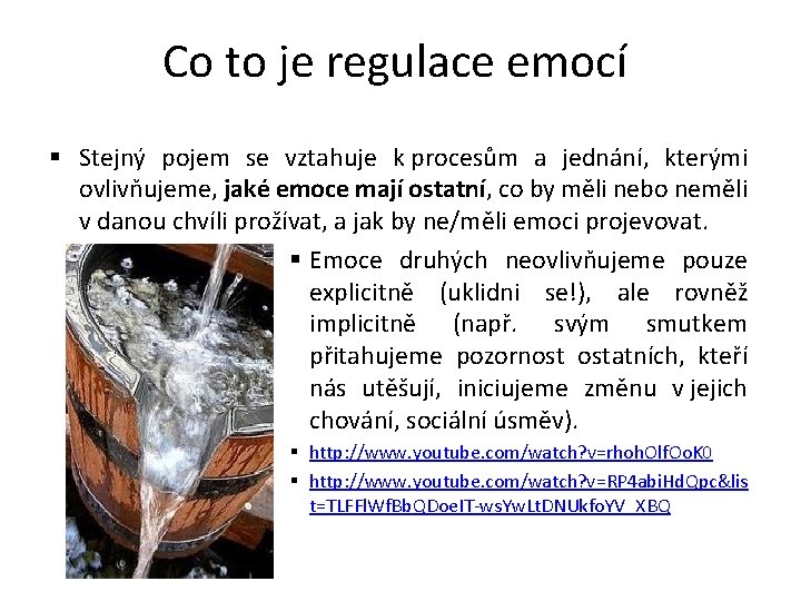 Co to je regulace emocí § Stejný pojem se vztahuje k procesům a jednání,