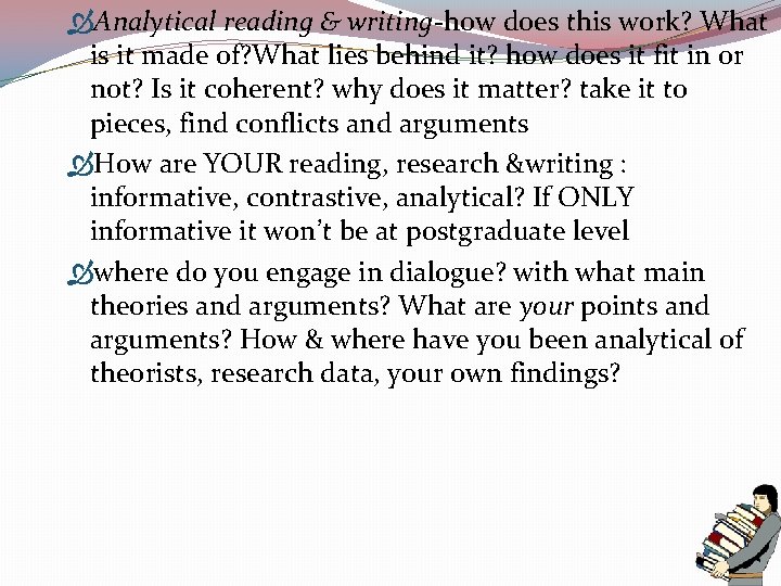  Analytical reading & writing-how does this work? What is it made of? What