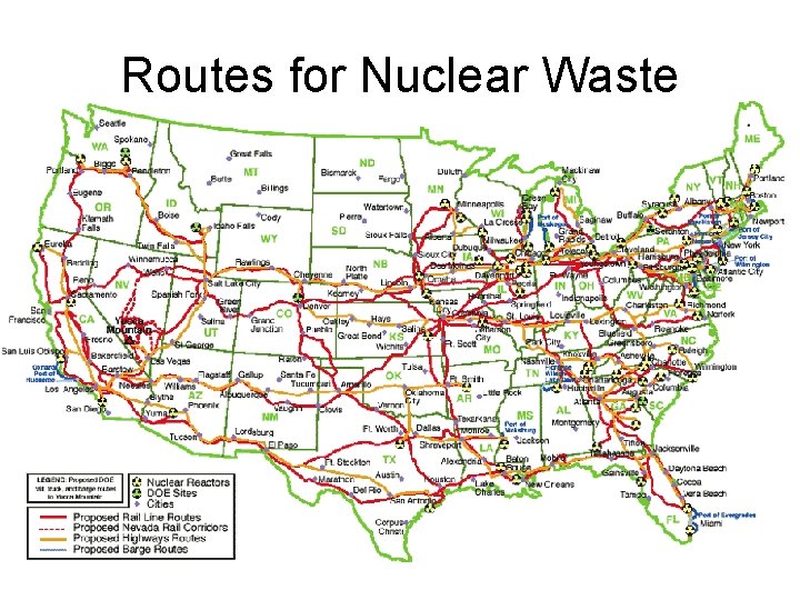 Routes for Nuclear Waste 