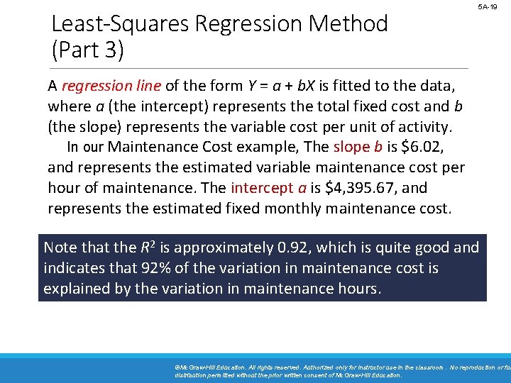 Least-Squares Regression Method (Part 3) 5 A-19 A regression line of the form Y Least-Squares Regression Method (Part 3) 5 A-19 A regression line of the form Y