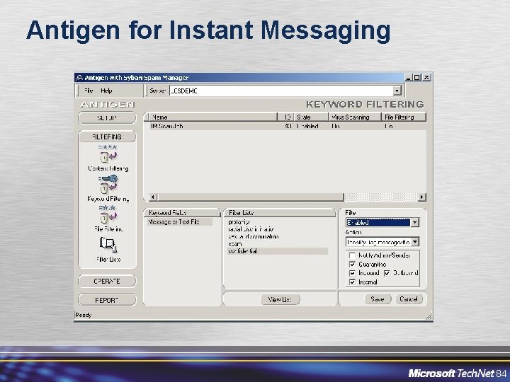 Antigen for Instant Messaging 84 