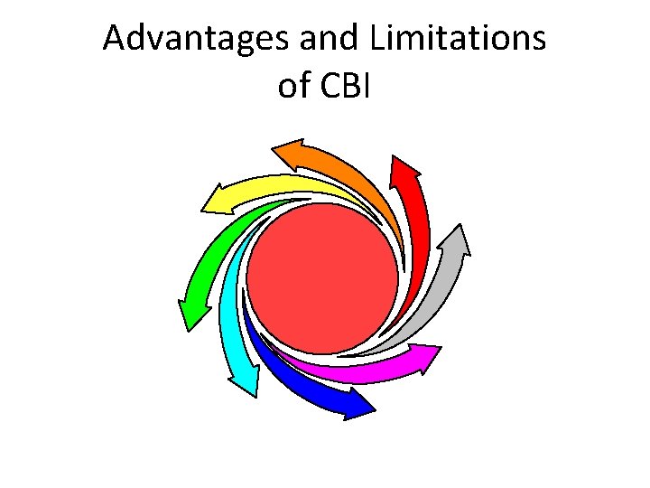 Advantages and Limitations of CBI 