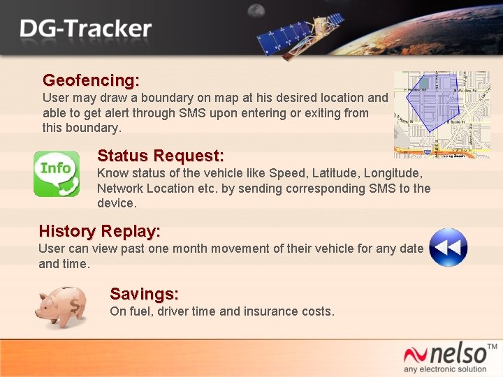 Geofencing: User may draw a boundary on map at his desired location and able