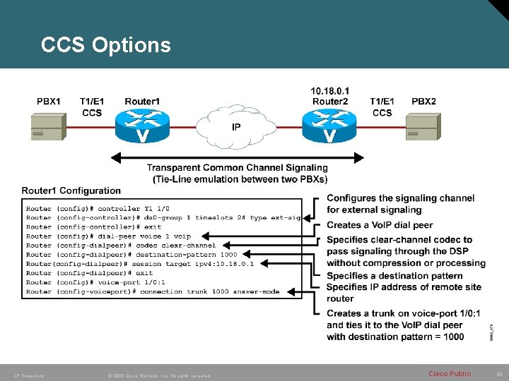 CCS Options IP Telephony © 2005 Cisco Systems, Inc. All rights reserved. Cisco Public