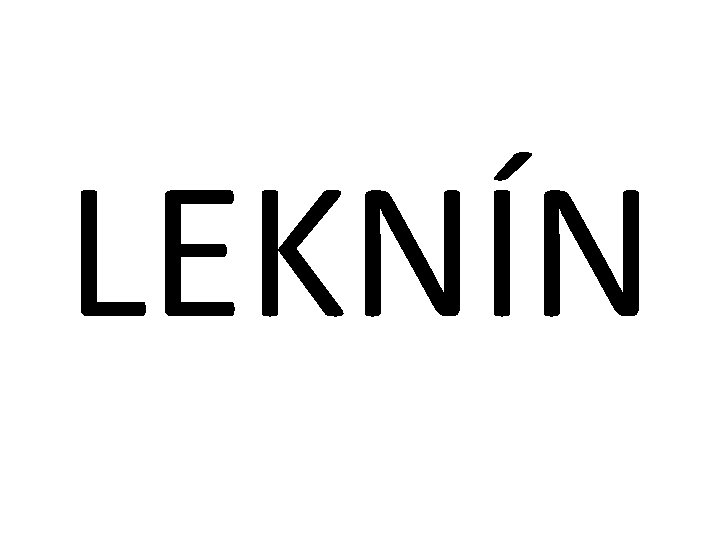 LEKNÍN 