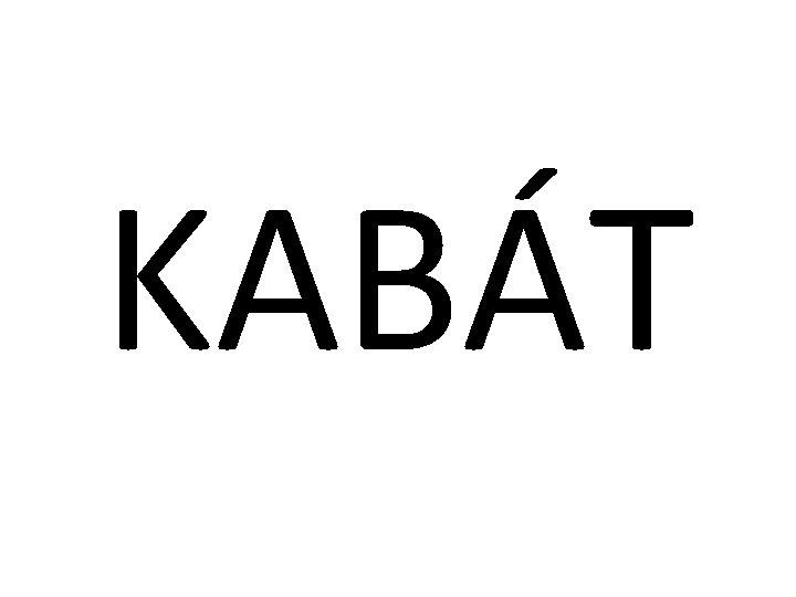 KABÁT 