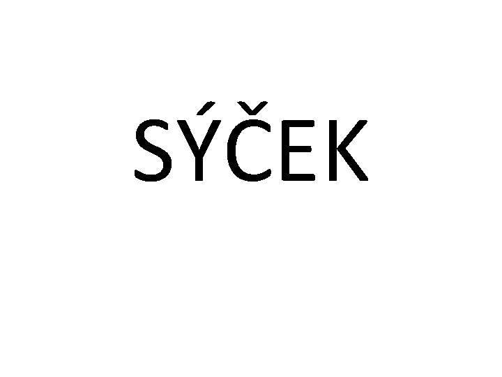 SÝČEK 