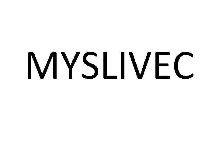 MYSLIVEC 