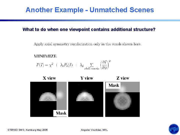 Another Example - Unmatched Scenes What to do when one viewpoint contains additional structure?