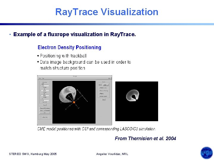 Ray. Trace Visualization • Example of a fluxrope visualization in Ray. Trace. From Thernisien