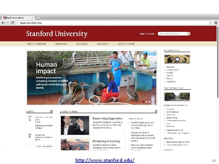 http: //www. stanford. edu/ 39 