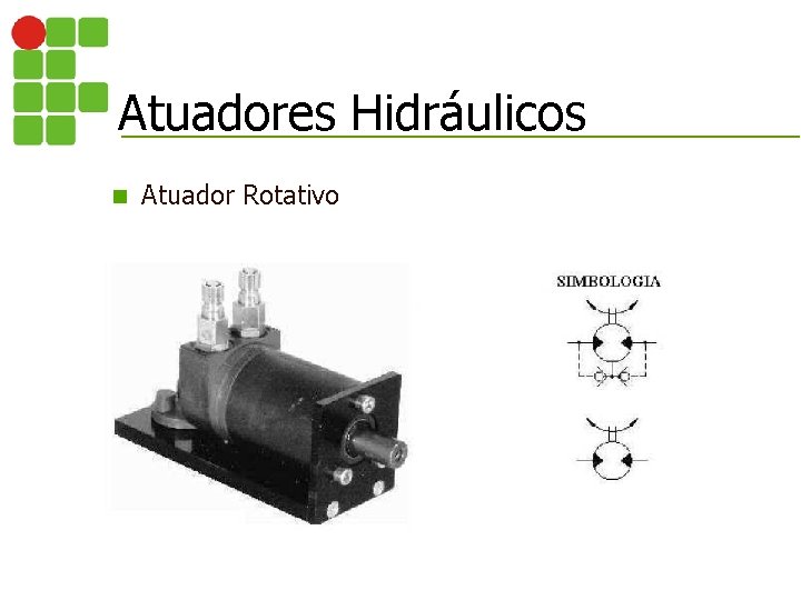 Atuadores Hidráulicos n Atuador Rotativo 