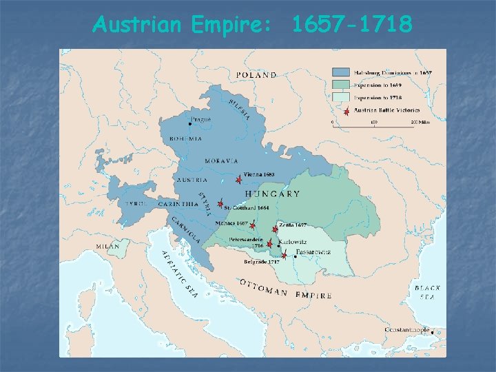 Austrian Empire: 1657 -1718 Austrian Empire: 1657 -1718