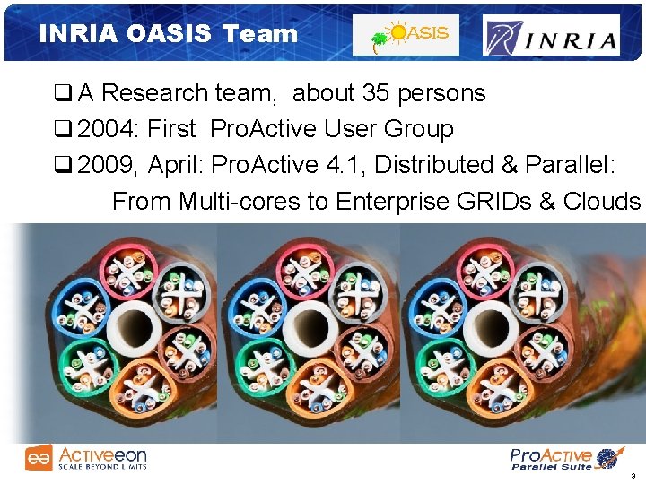 INRIA OASIS Team q A Research team, about 35 persons q 2004: First Pro.