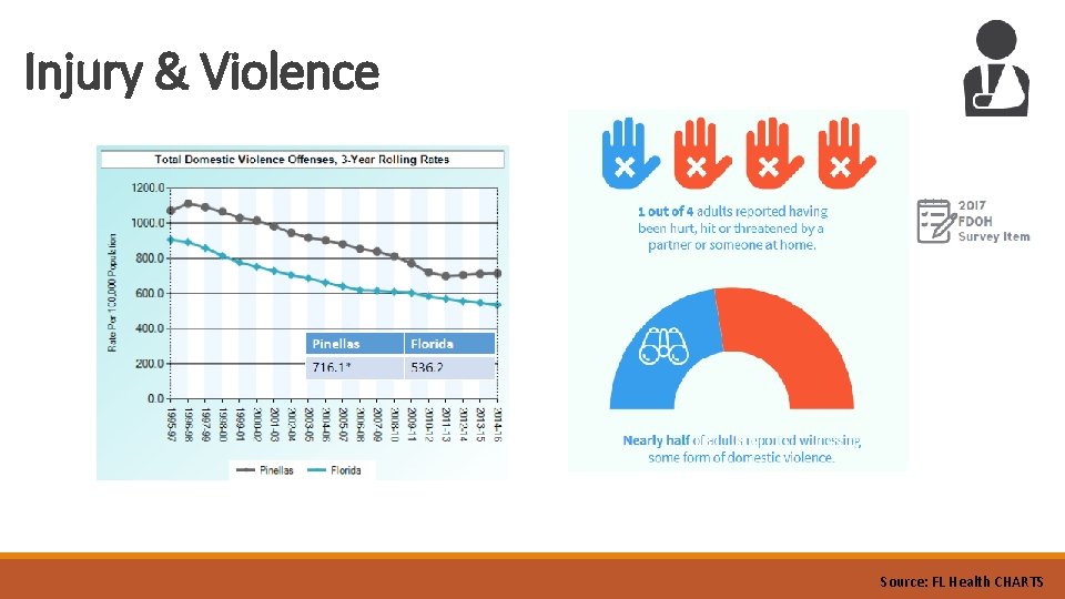 Injury & Violence Source: FL Health CHARTS Injury & Violence Source: FL Health CHARTS
