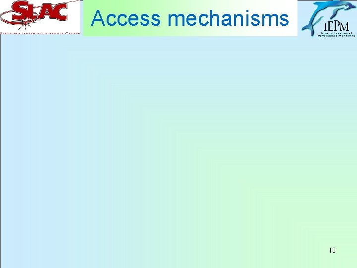 Access mechanisms 10 