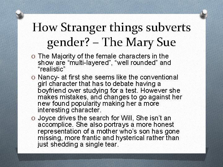 How Stranger things subverts gender? – The Mary Sue O The Majority of the