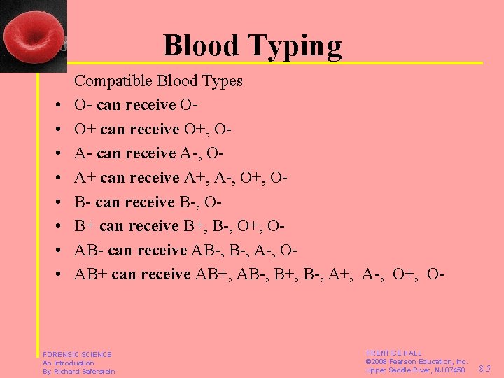 Blood Typing • • Compatible Blood Types O- can receive OO+ can receive O+,