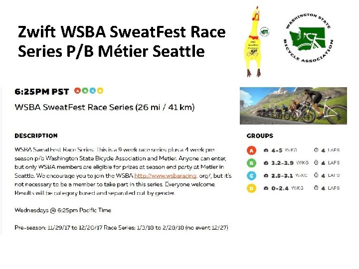 Zwift WSBA Sweat. Fest Race Series P/B Métier Seattle 