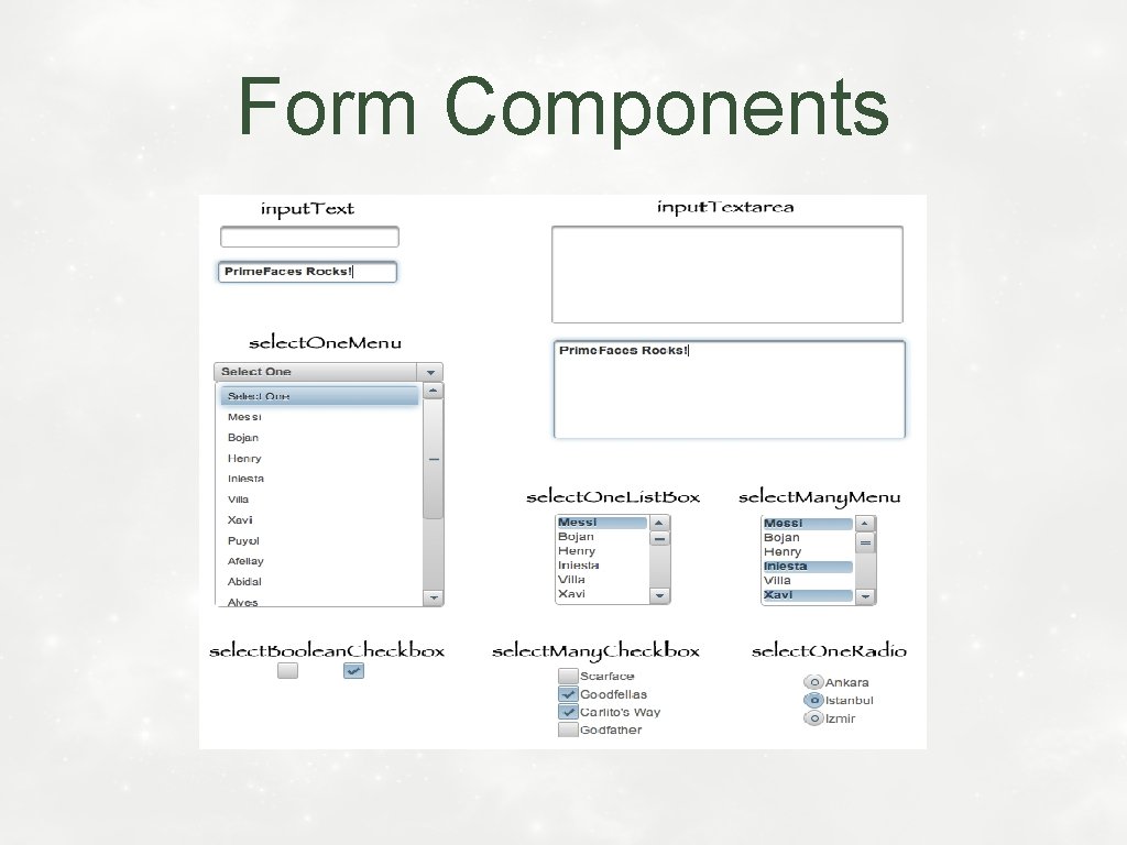 Form Components 