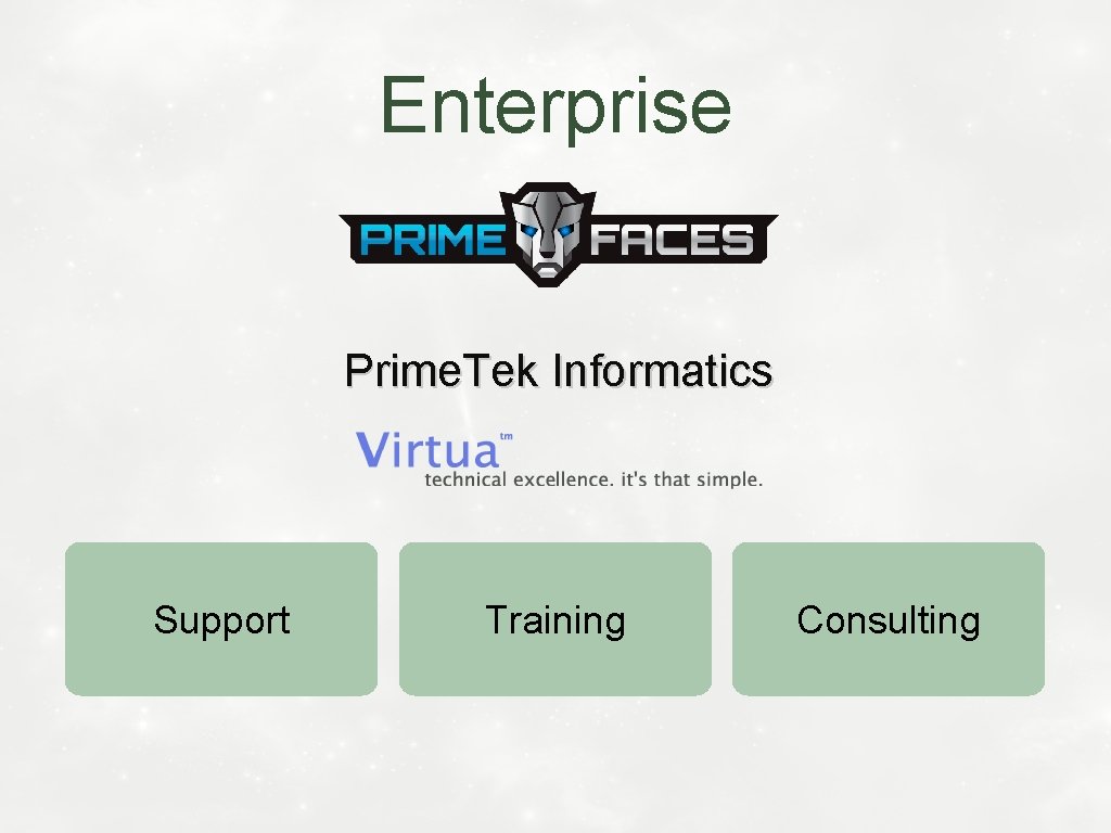 Enterprise Prime. Tek Informatics Support Training Consulting 