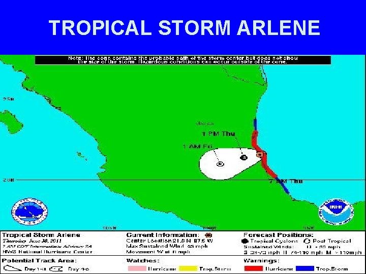 TROPICAL STORM ARLENE 