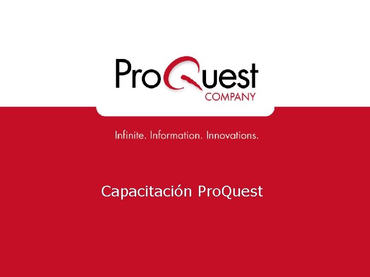 Capacitación Pro. Quest 
