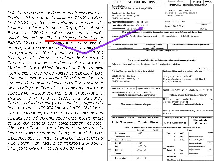 Loïc Guezenoc est conducteur aux transports « Le Torc’h » , 26 rue de
