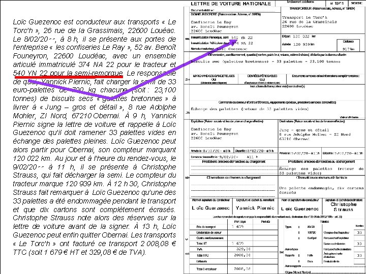 Loïc Guezenoc est conducteur aux transports « Le Torc’h » , 26 rue de