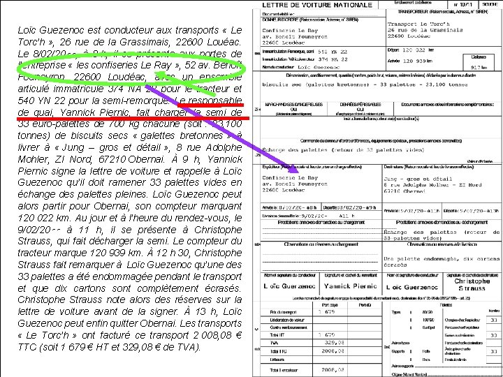 Loïc Guezenoc est conducteur aux transports « Le Torc’h » , 26 rue de
