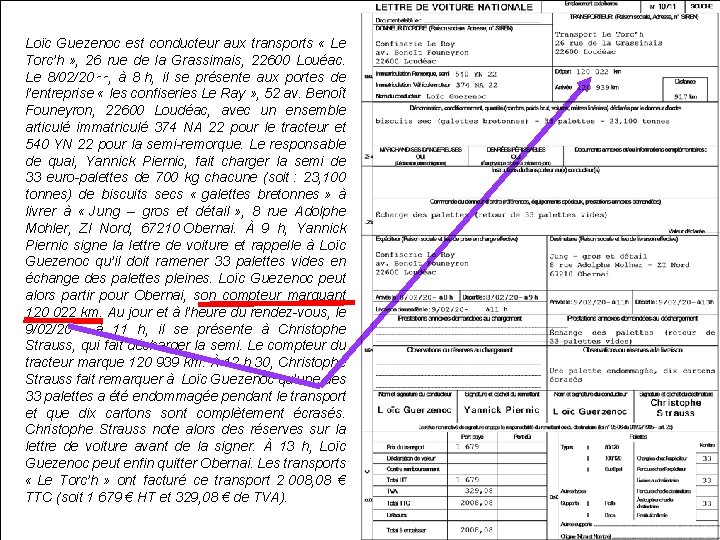 Loïc Guezenoc est conducteur aux transports « Le Torc’h » , 26 rue de