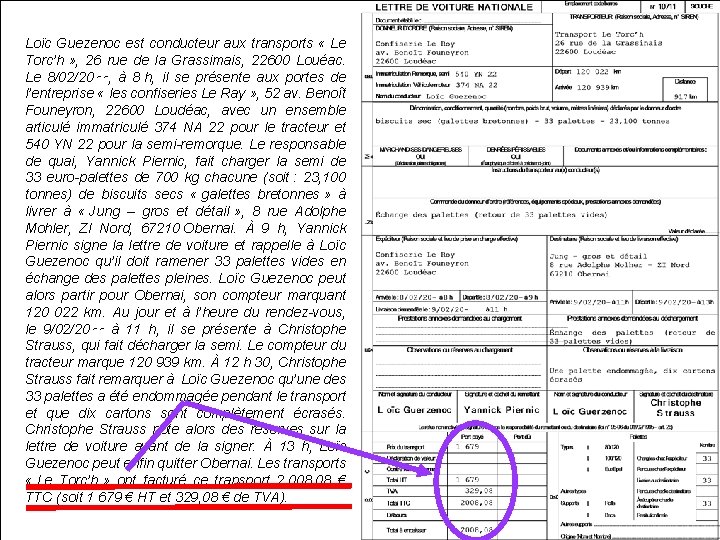 Loïc Guezenoc est conducteur aux transports « Le Torc’h » , 26 rue de
