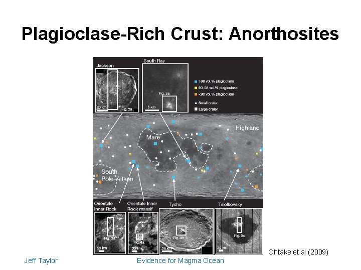 Plagioclase-Rich Crust: Anorthosites Ohtake et al (2009) Jeff Taylor Evidence for Magma Ocean 11