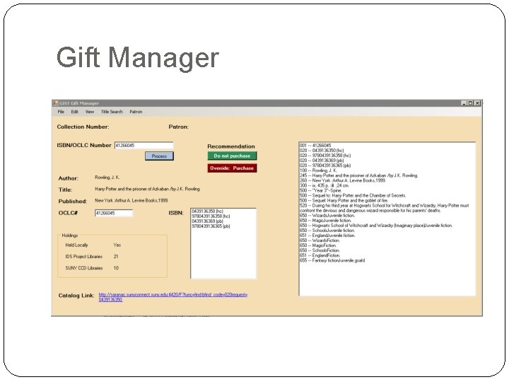 Gift Manager 