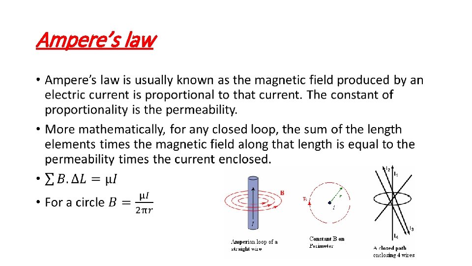 Ampere’s law • 