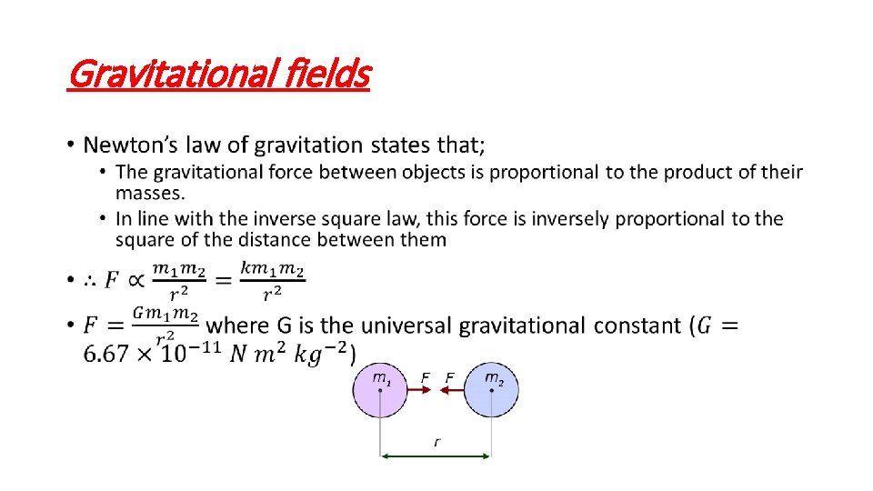 Gravitational fields • 