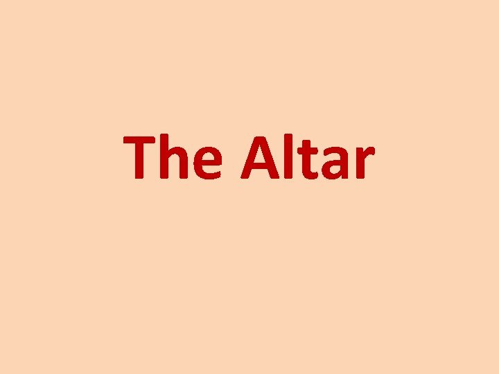 The Altar 