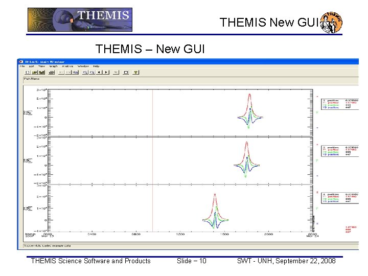 THEMIS New GUI THEMIS – New GUI THEMIS Science Software and Products Slide −