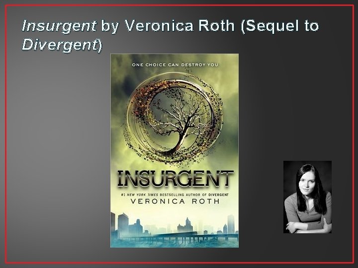 Insurgent by Veronica Roth (Sequel to Divergent) 