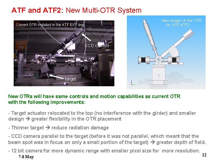 ATF and ATF 2: New Multi-OTR System New design of the OTR for ATF-ATF