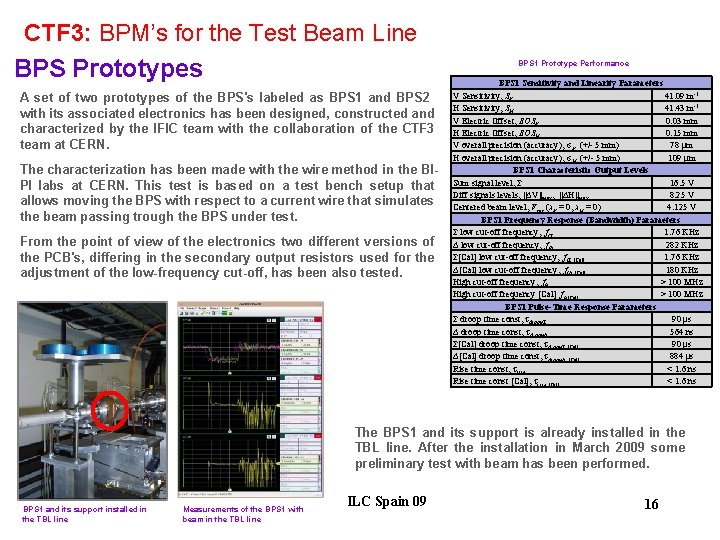 CTF 3: BPM’s for the Test Beam Line BPS Prototypes A set of two