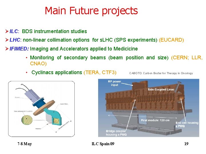 Main Future projects ØILC: BDS instrumentation studies ØLHC: non-linear collimation options for s. LHC