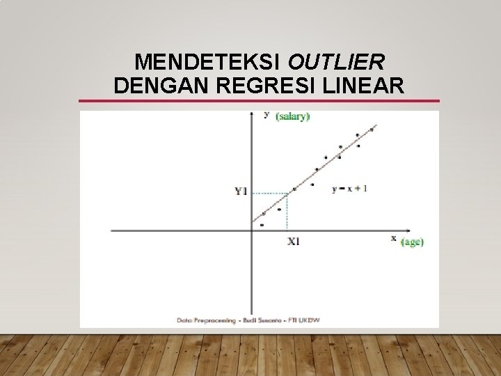 MENDETEKSI OUTLIER DENGAN REGRESI LINEAR 