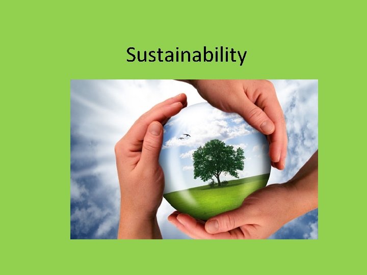 Sustainability 