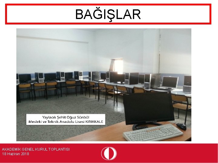 BAĞIŞLAR AKADEMİK GENEL KURUL TOPLANTISI 18 Haziran 2018 